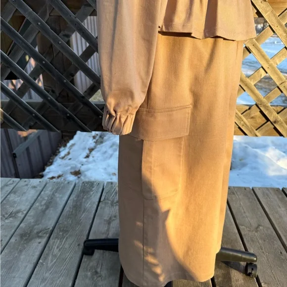MELLODAY Beige Button-Up Ensemble - Picture 6 of 16